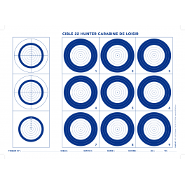 50 Cibles 22 hunter pour carabine de loisir - Club 50 60